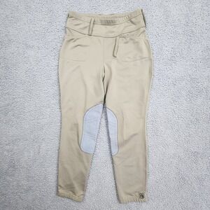 ROMFH Euro Seat Breeches Beige Equestrian Large Jodphur Riding